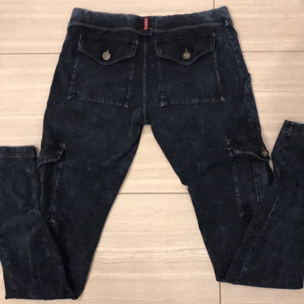 Hard Tail faux denim cargo leggings
